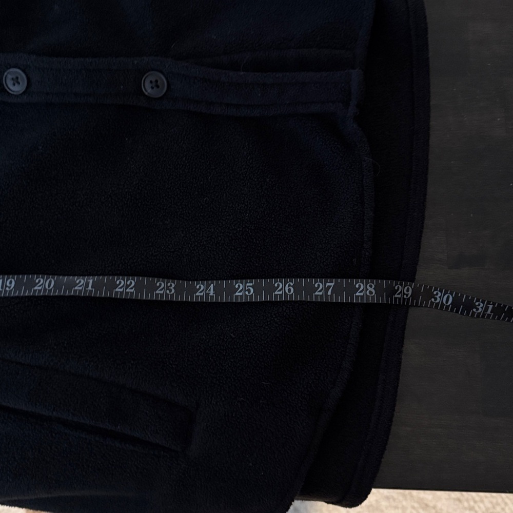 Split Coast Black Fleece Button Down Shacket Cozy… - image 6